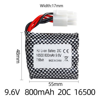 DC Output Rechargeable Fast Charging Lithium RC Batteries OEM LiFePO4 Ebike 800mAh