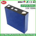 China Langdurige LiFePO4-Batterijcellen 3.2V 120Ah voor de Steun van de Zonne-energiemacht bedrijf