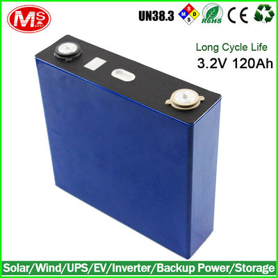 China Hallo Machtslifepo4 Batterijcellen, de Vlakke van de de Cyclusbatterij van Lifepo4 Diepe Goedkeuring van Rohs UL fabriek