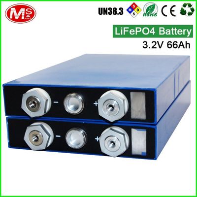 China Navulbare Batterijcellen 3.2V 66Ah/LiFePO4-Lithiumbatterij voor Omschakelaar fabriek