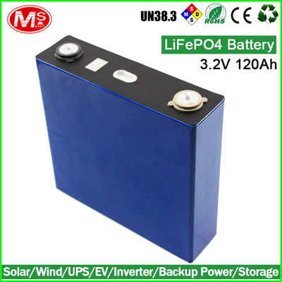 China Langdurige LiFePO4-Batterijcellen 3.2V 120Ah voor de Steun van de Zonne-energiemacht fabriek