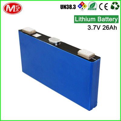 China Zonne Prismatisch Lithium Batterijcellen/3,7 het Lithium Ionen Navulbare Batterij van V 26Ah fabriek