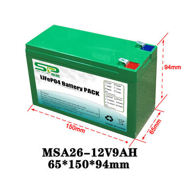 China Groene 9Ah de Batterijpak NCM/LiFePO4 van het 12 Voltlithium voor Slimme Veiligheid Controle fabriek